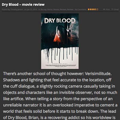 Dry Blood – movie review